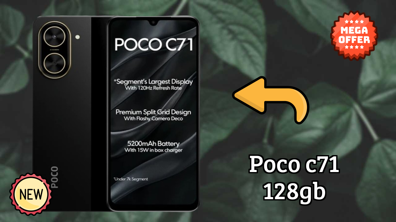 POCO C71 128GB Price Drop: Just ₹6,799 Available Now